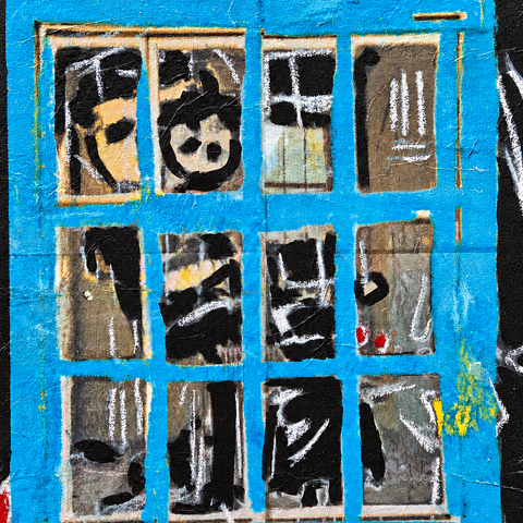 Mother and Child 2023 16 by 20  inch Tissue paper,, acrylic, paint on canvas